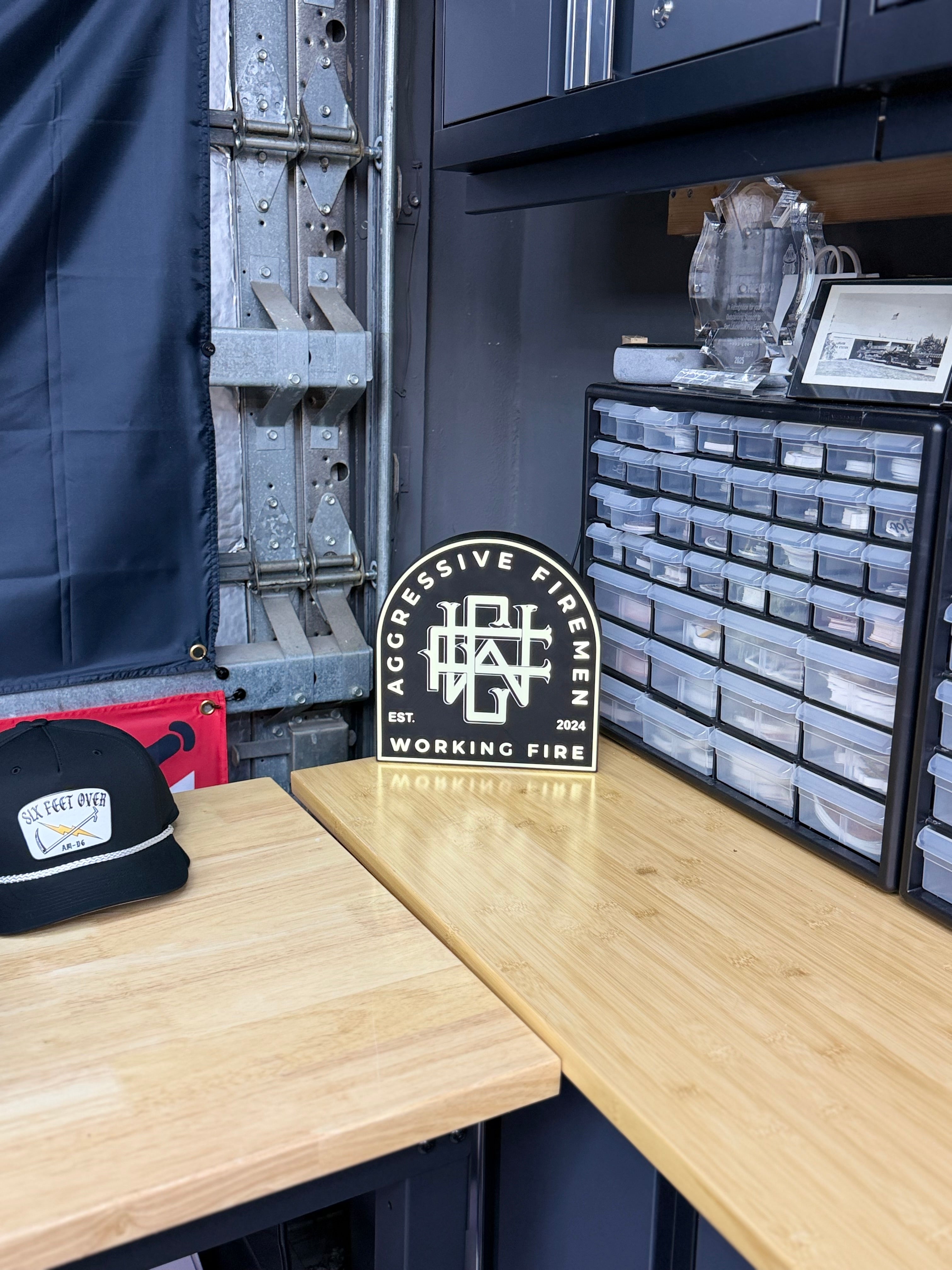 Working Fire LED Light Box