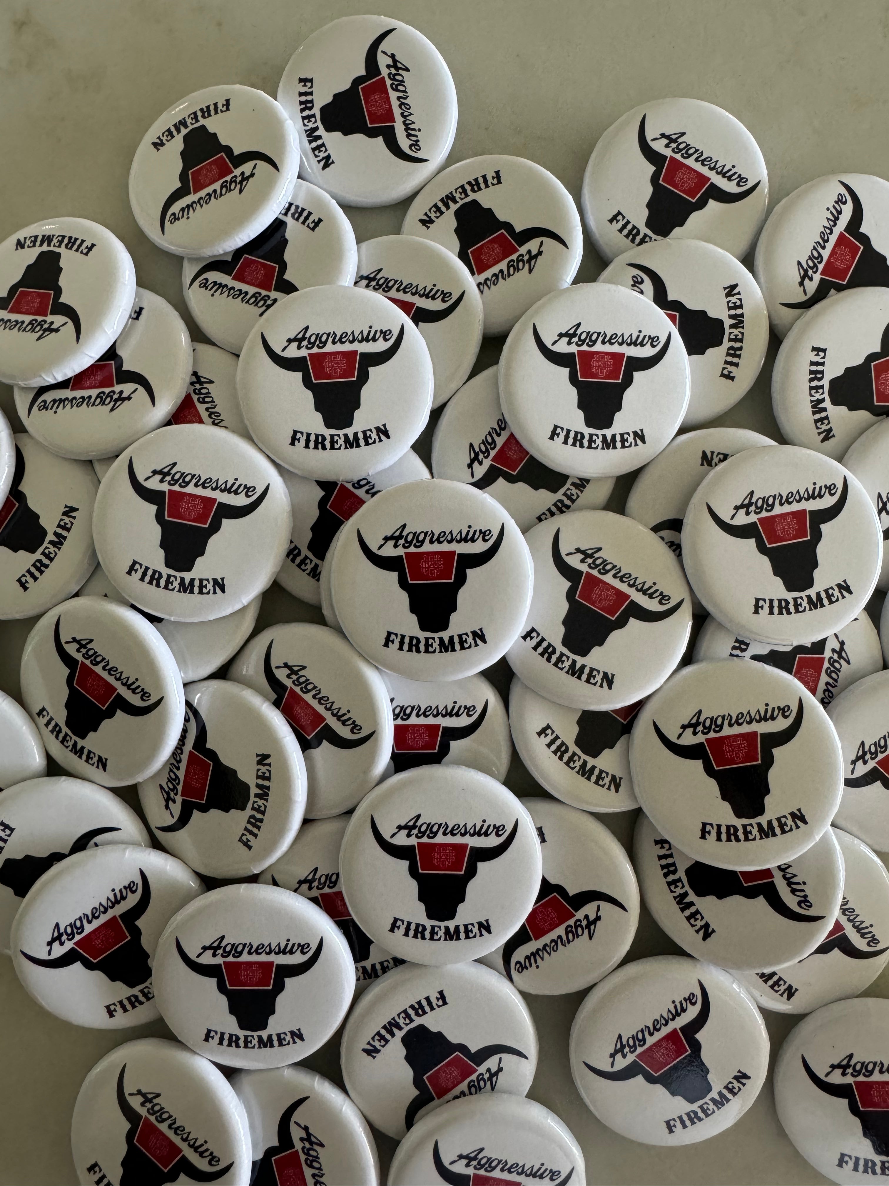 Aggressive Firemen Rodeo Pins