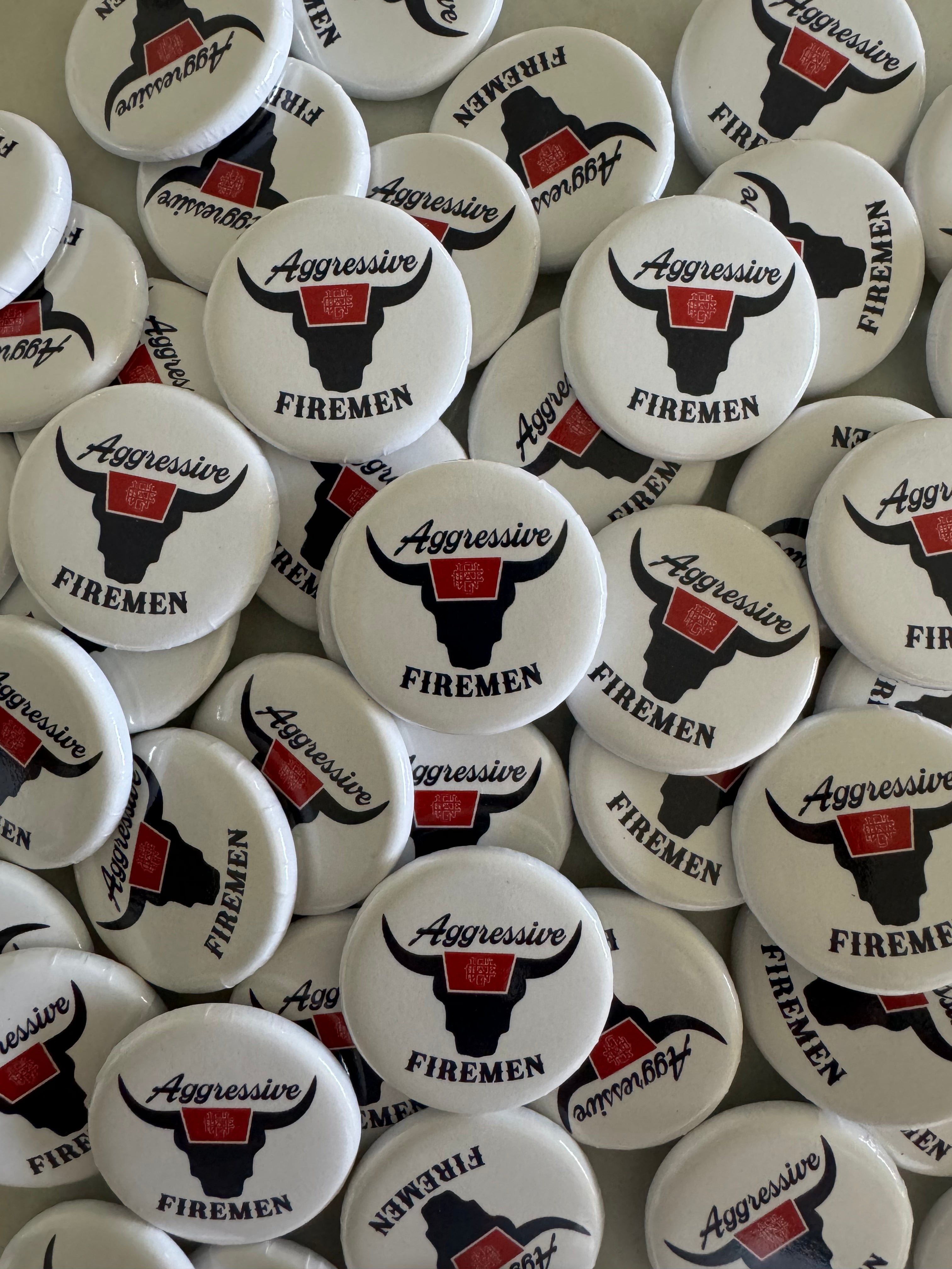 Aggressive Firemen Rodeo Pins