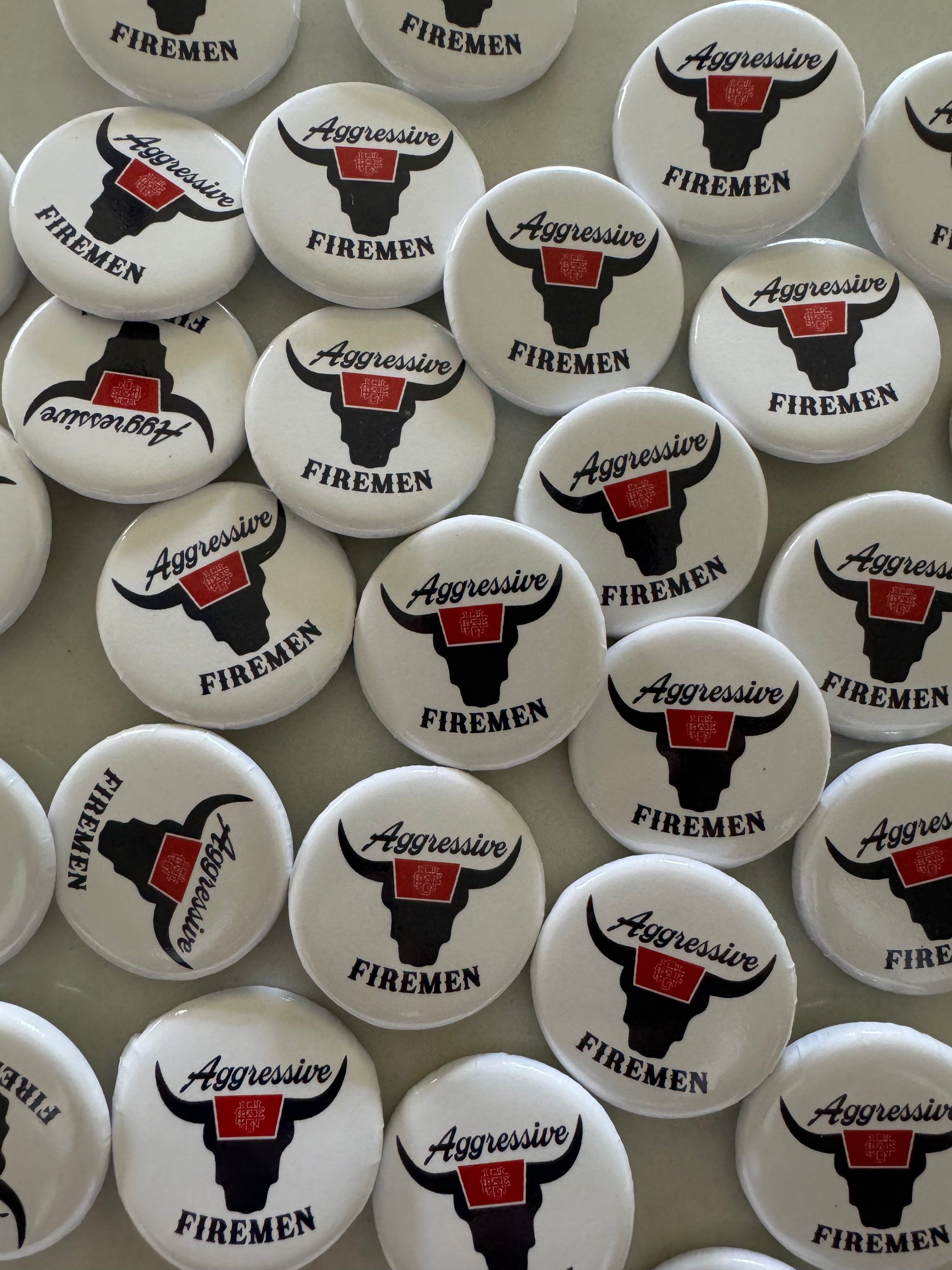 Aggressive Firemen Rodeo Pins
