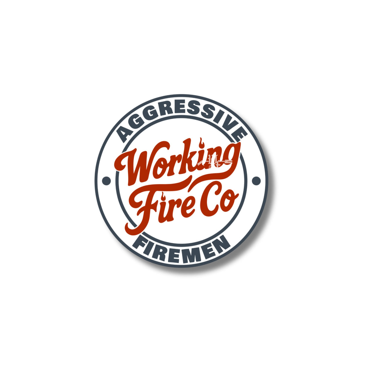 Working Fire Circle Badge