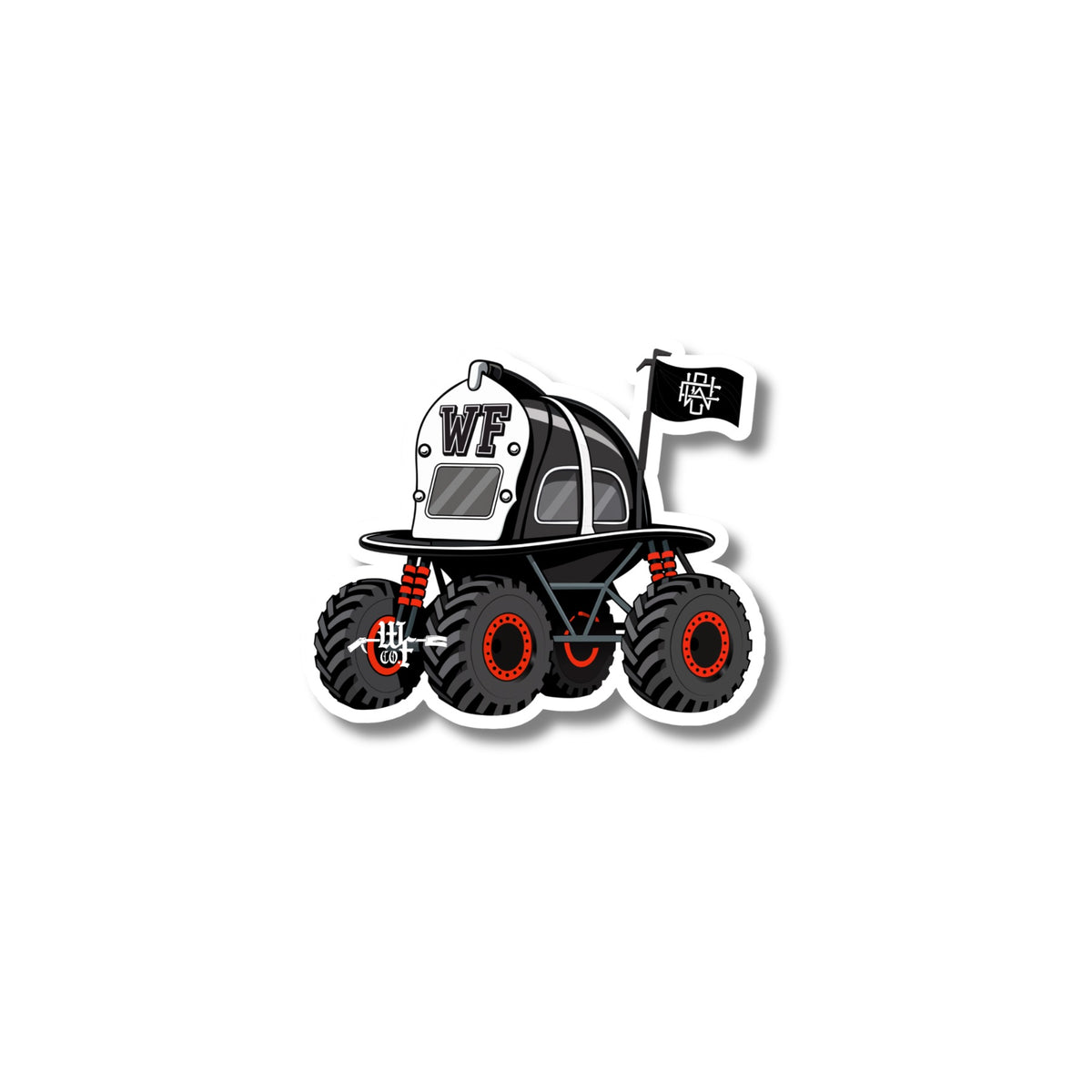 WF Monster Truck Sticker