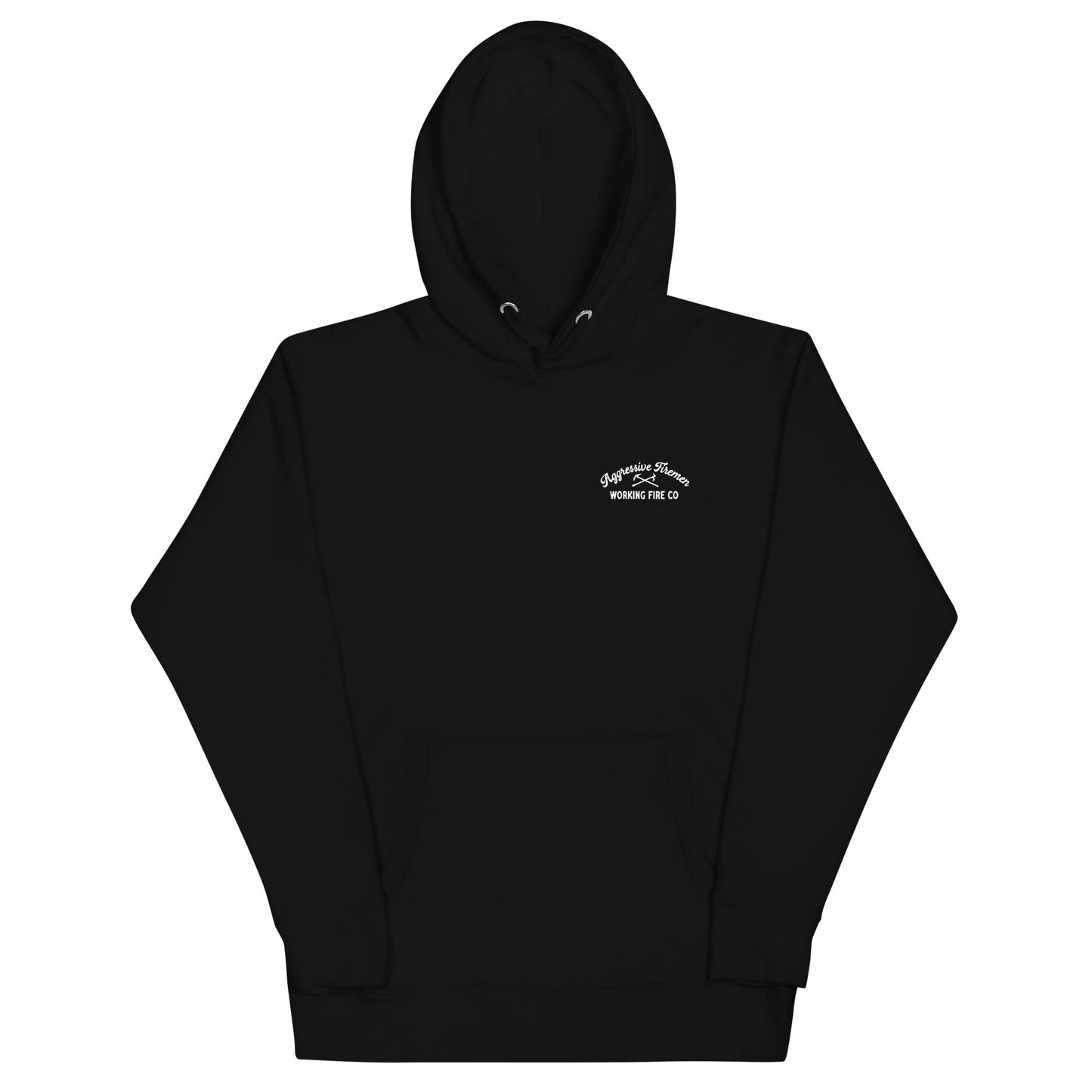 Aggressive Fireman Badge Hoodie - Working Fire Co