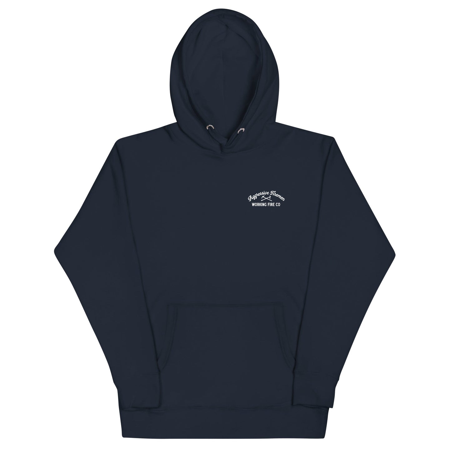 Aggressive Fireman Badge Hoodie - Working Fire Co