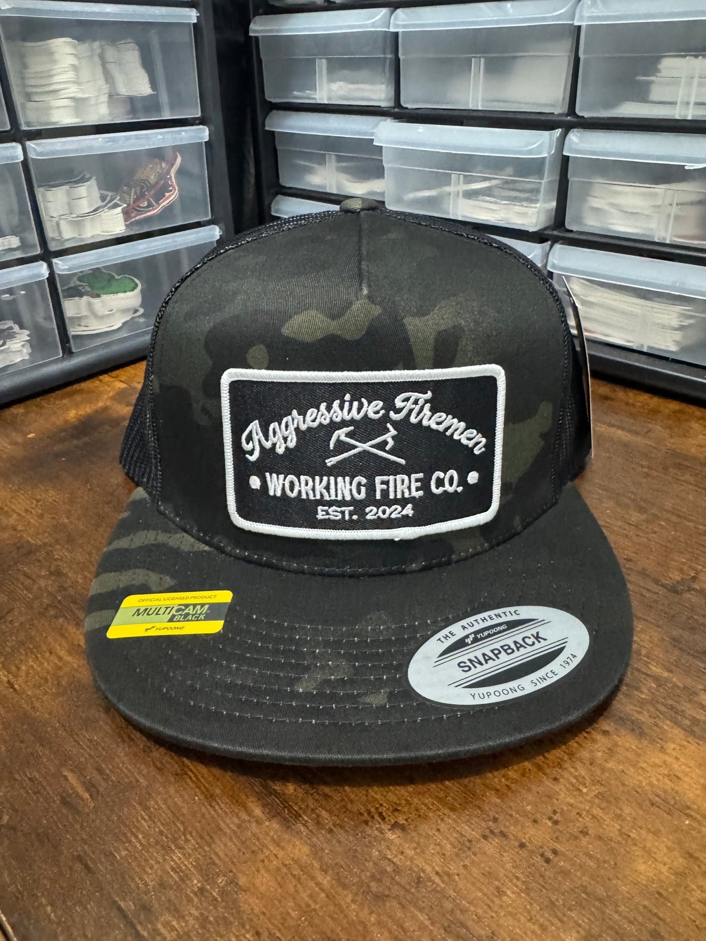 Aggressive Firemen Badge Hat - Working Fire Co