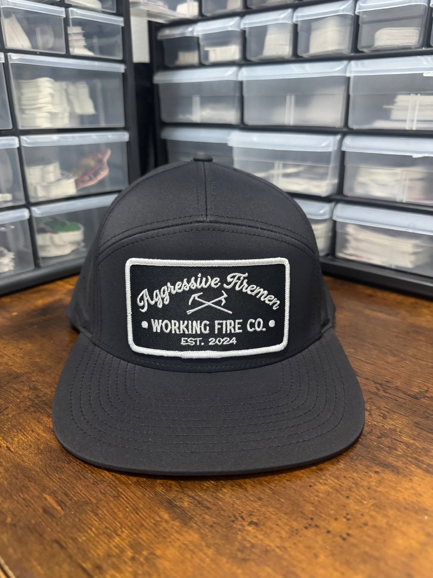 Aggressive Firemen Badge Hat - Working Fire Co