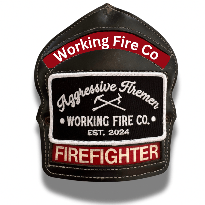 Aggressive Firemen Badge Patch - Working Fire Co