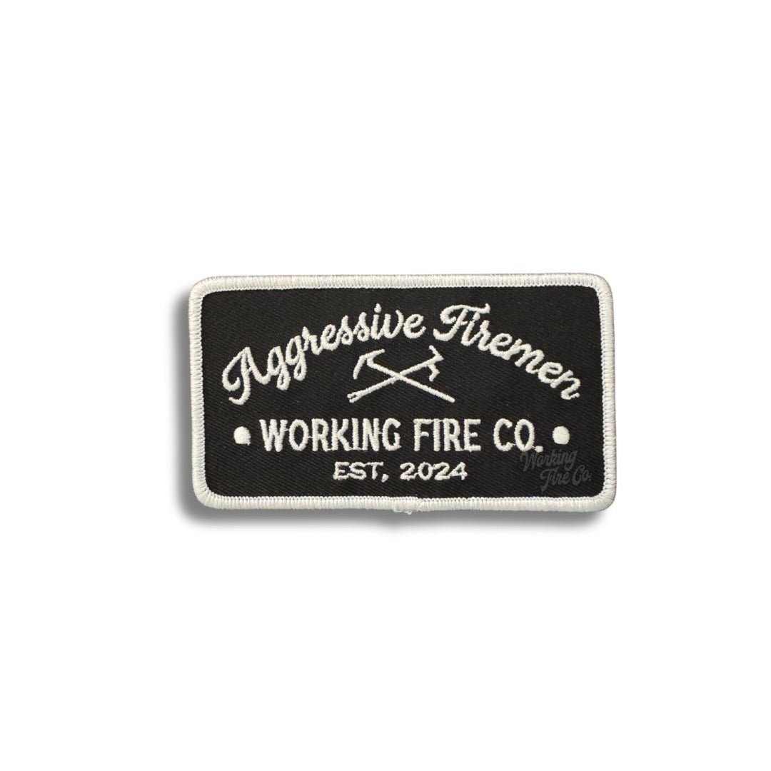 Aggressive Firemen Badge Patch - Working Fire Co