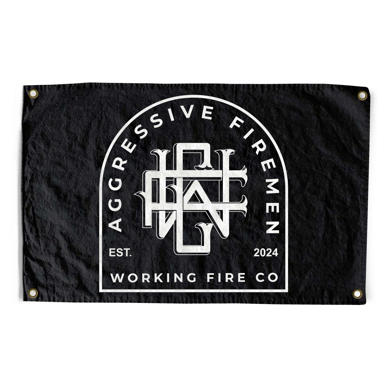 Aggressive Firemen Flag - Working Fire Co