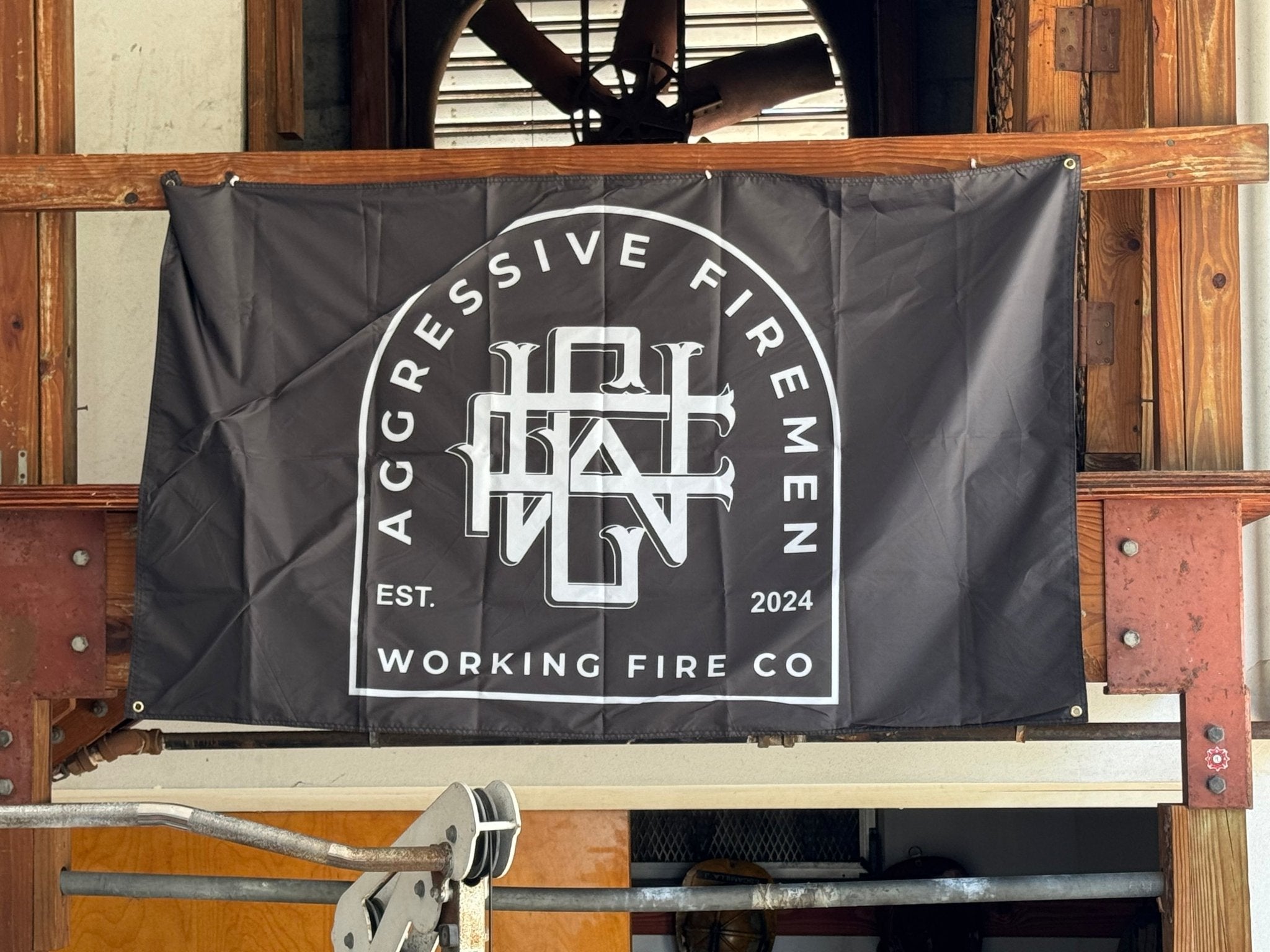 Aggressive Firemen Flag - Working Fire Co