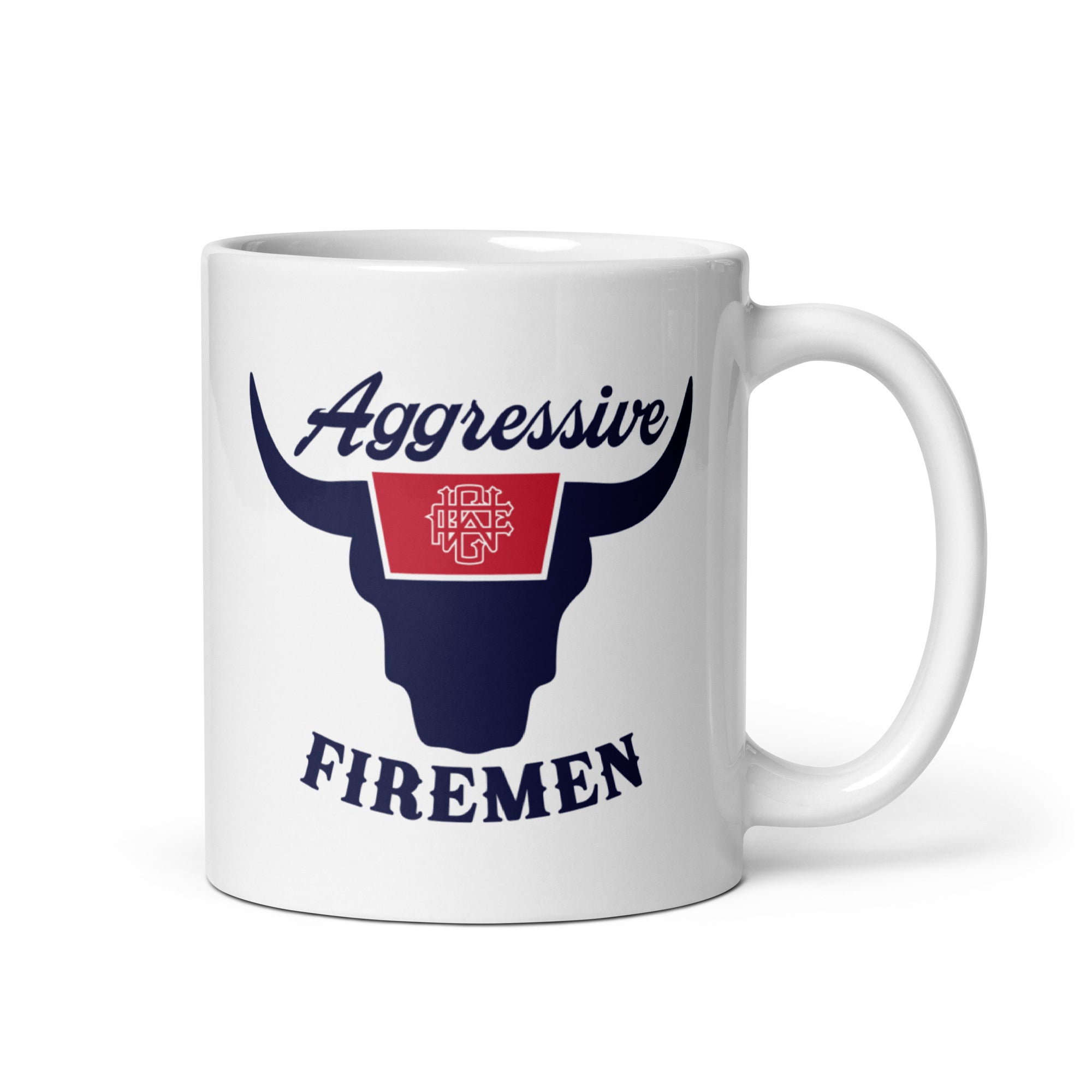 Aggressive Firemen Rodeo Mug - Working Fire Co
