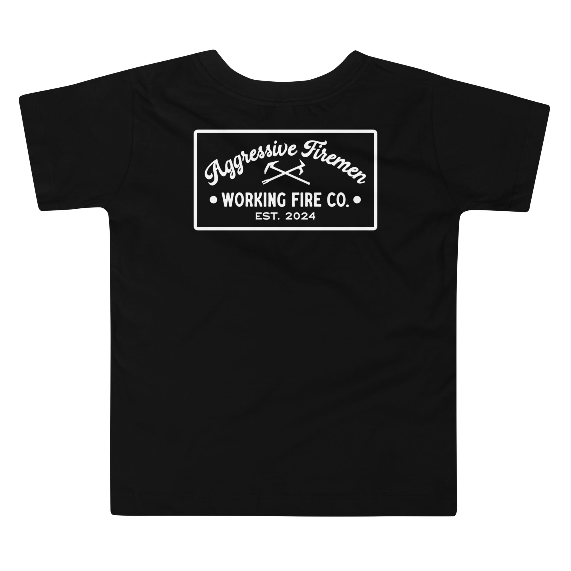 Aggressive Firemen Toddler Short Sleeve Tee - Working Fire Co