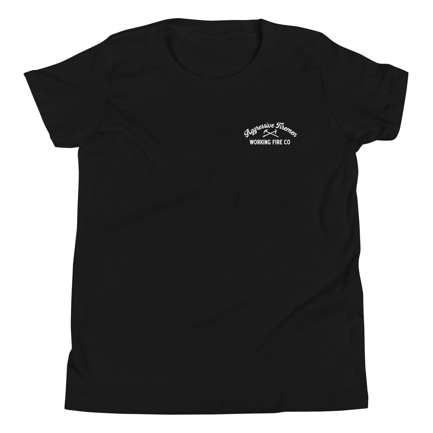 Aggressive Firemen Youth Short Sleeve T-Shirt - Working Fire Co