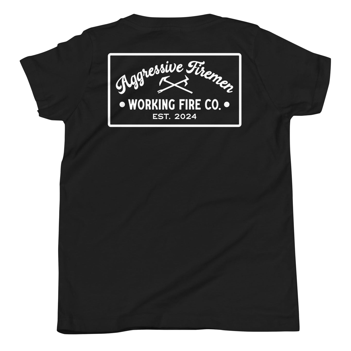 Aggressive Firemen Youth Short Sleeve T-Shirt - Working Fire Co