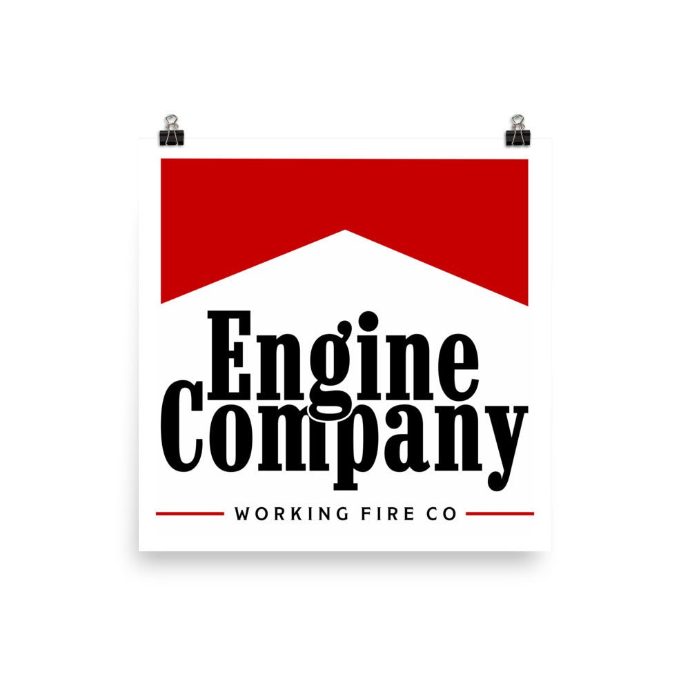 Engine Co Poster - Working Fire Co