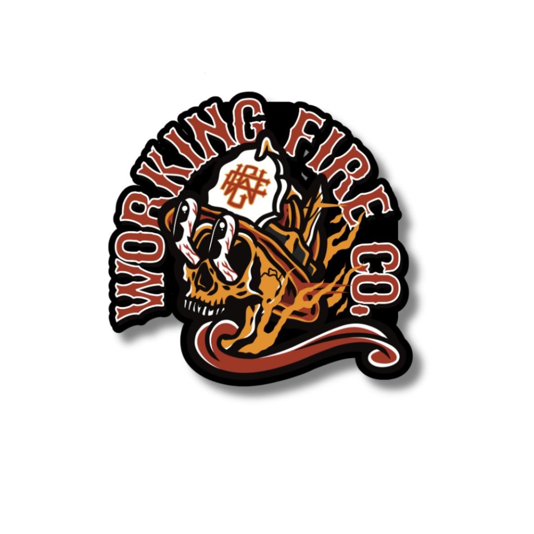 Header Getter skull - Working Fire Co