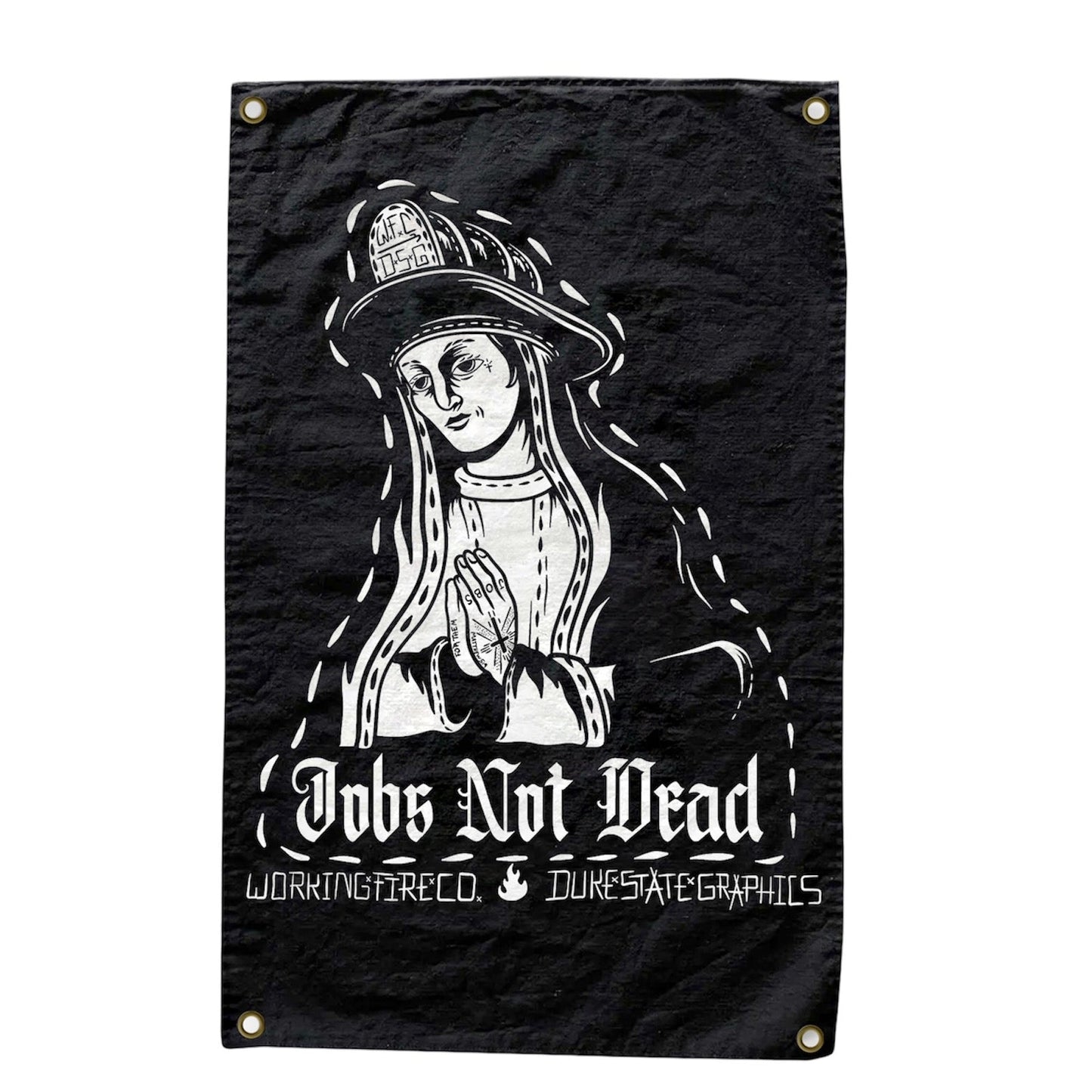 Jobs Not Dead Flag WFC x DSG - Working Fire Co