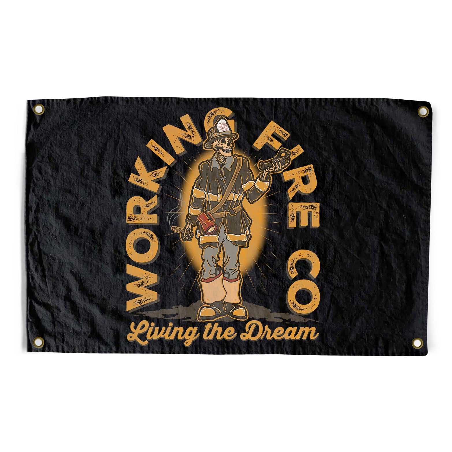 Living The Dream Flag - Working Fire Co