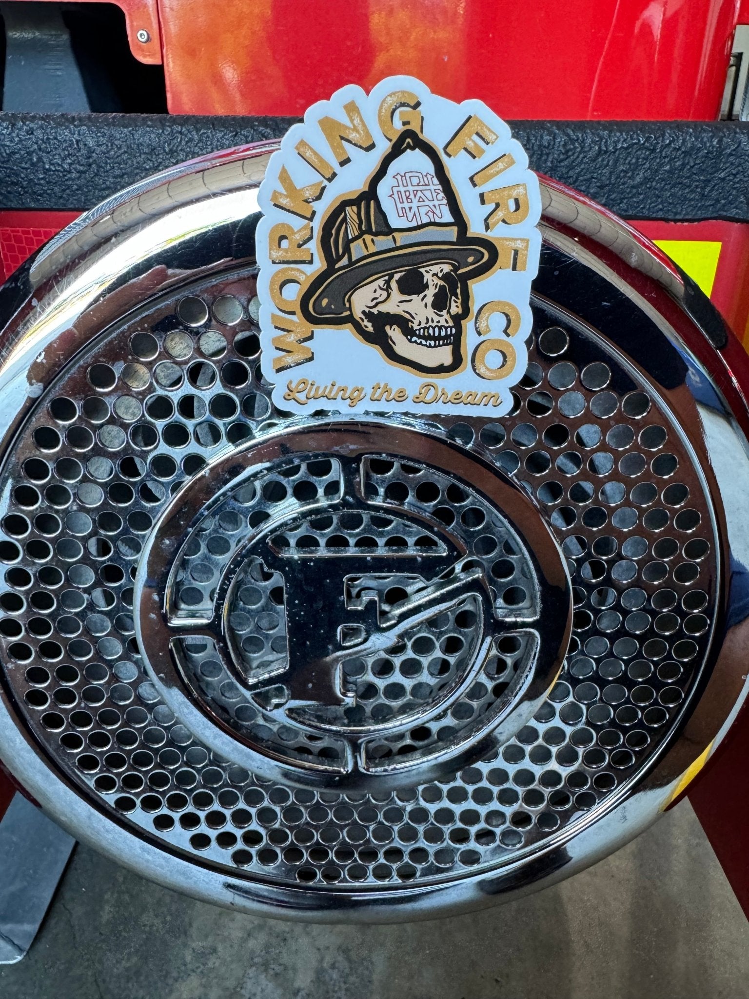 Living The Dream Skull - Working Fire Co