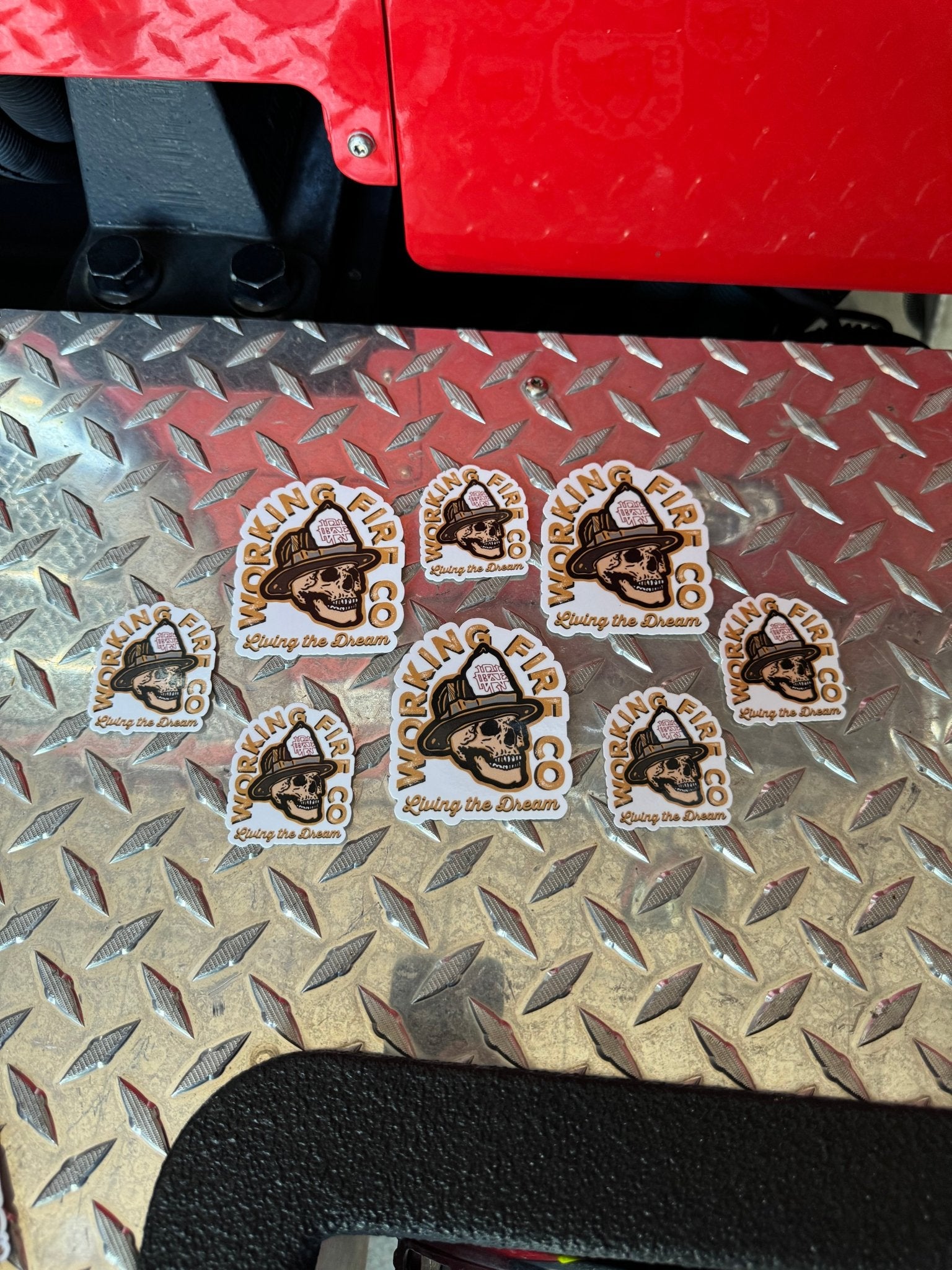Living The Dream Skull - Working Fire Co