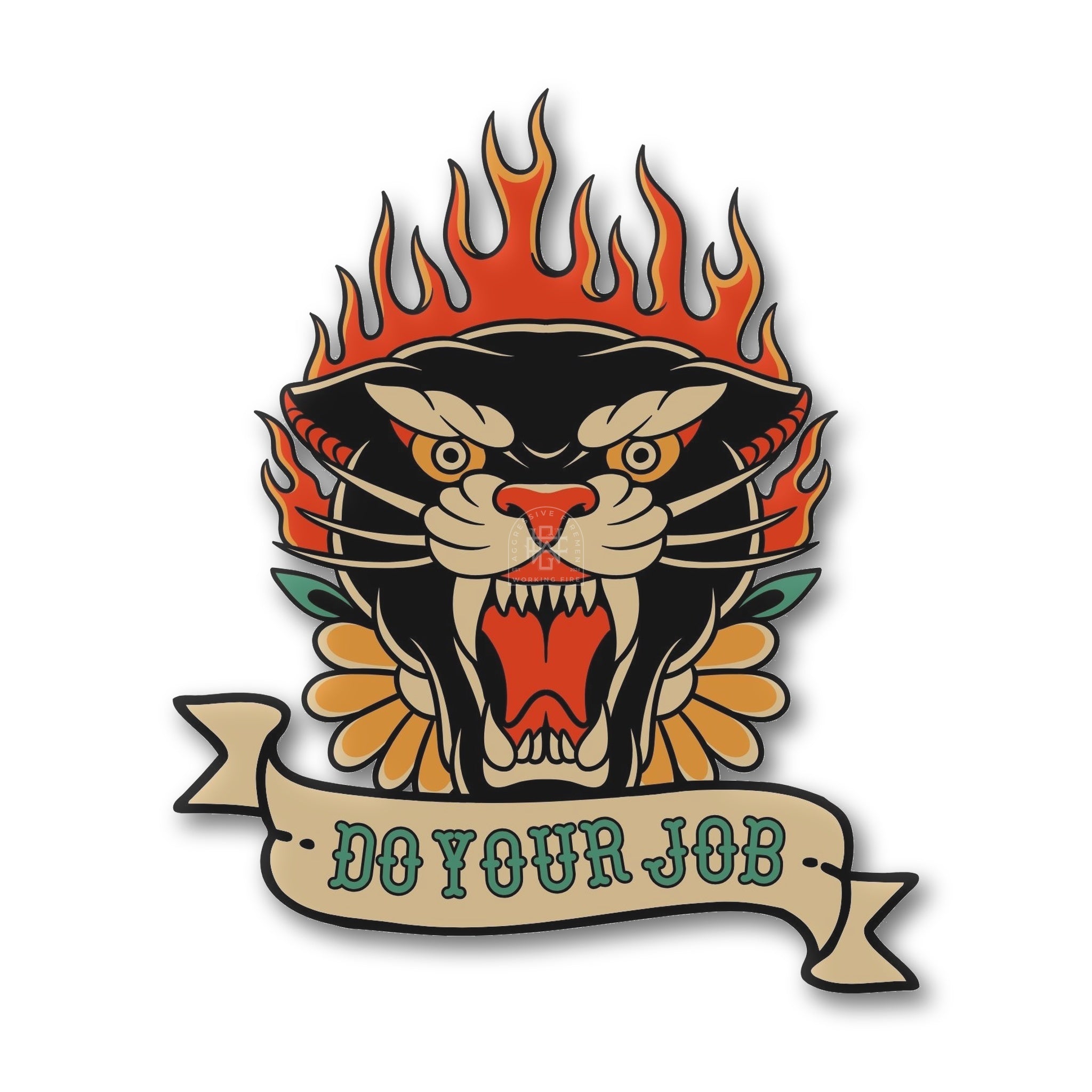 Do Your Job Firefighter Sticker | Working Fire Co