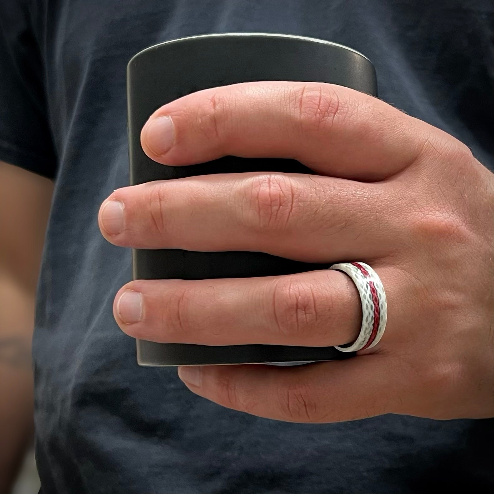 Thin Red Line - Fire Hose Ring - Working Fire Co