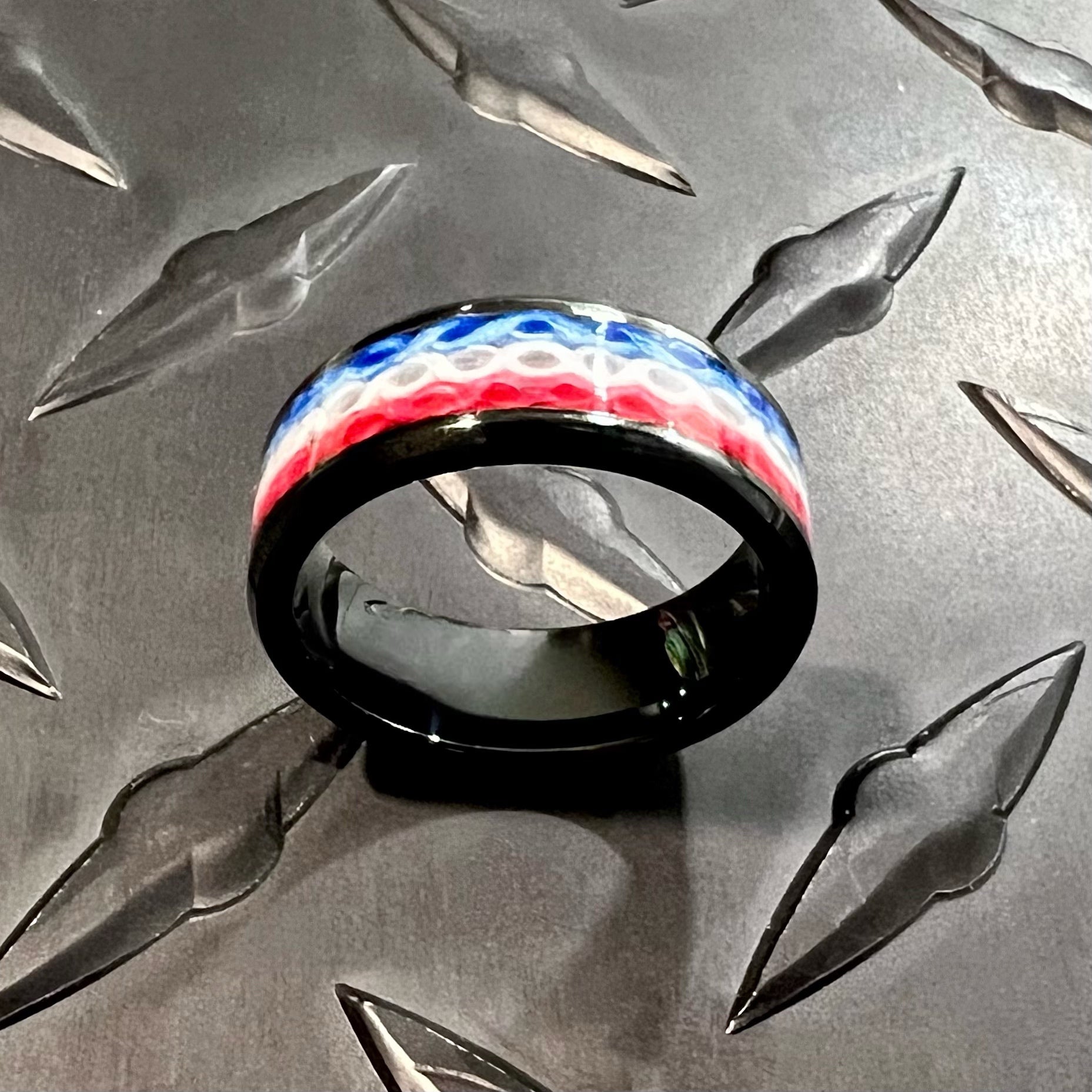 Thin Red Line - Fire Hose Ring - Working Fire Co