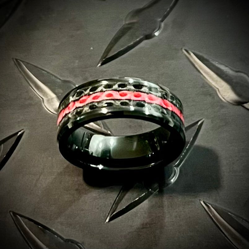 Thin Red Line - Fire Hose Ring - Working Fire Co