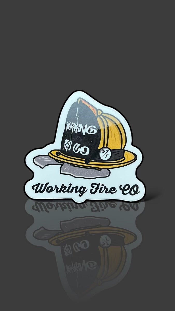 Yellow Leatha Helmet - Working Fire Co