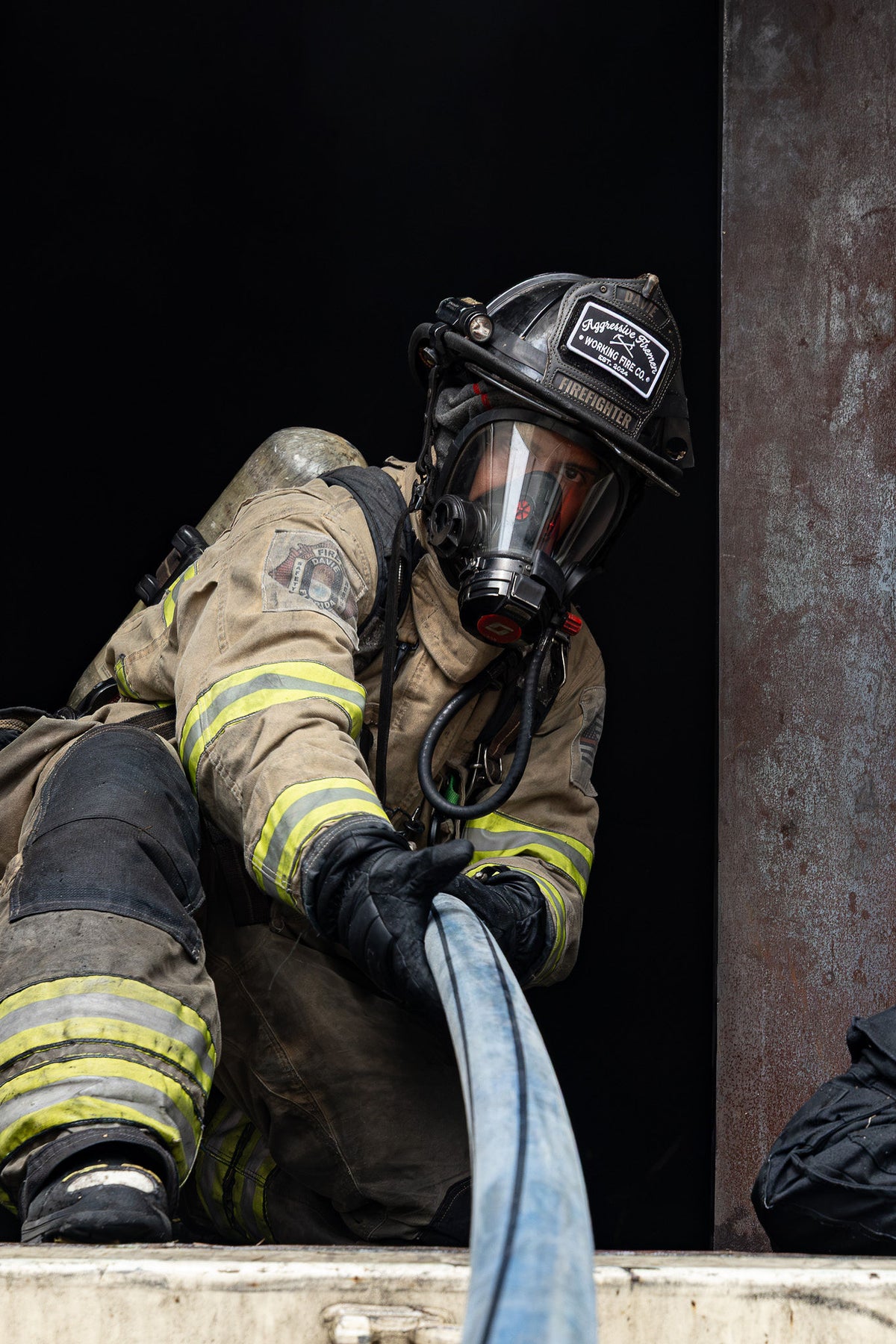 Aggressive Firemen Badge Patch