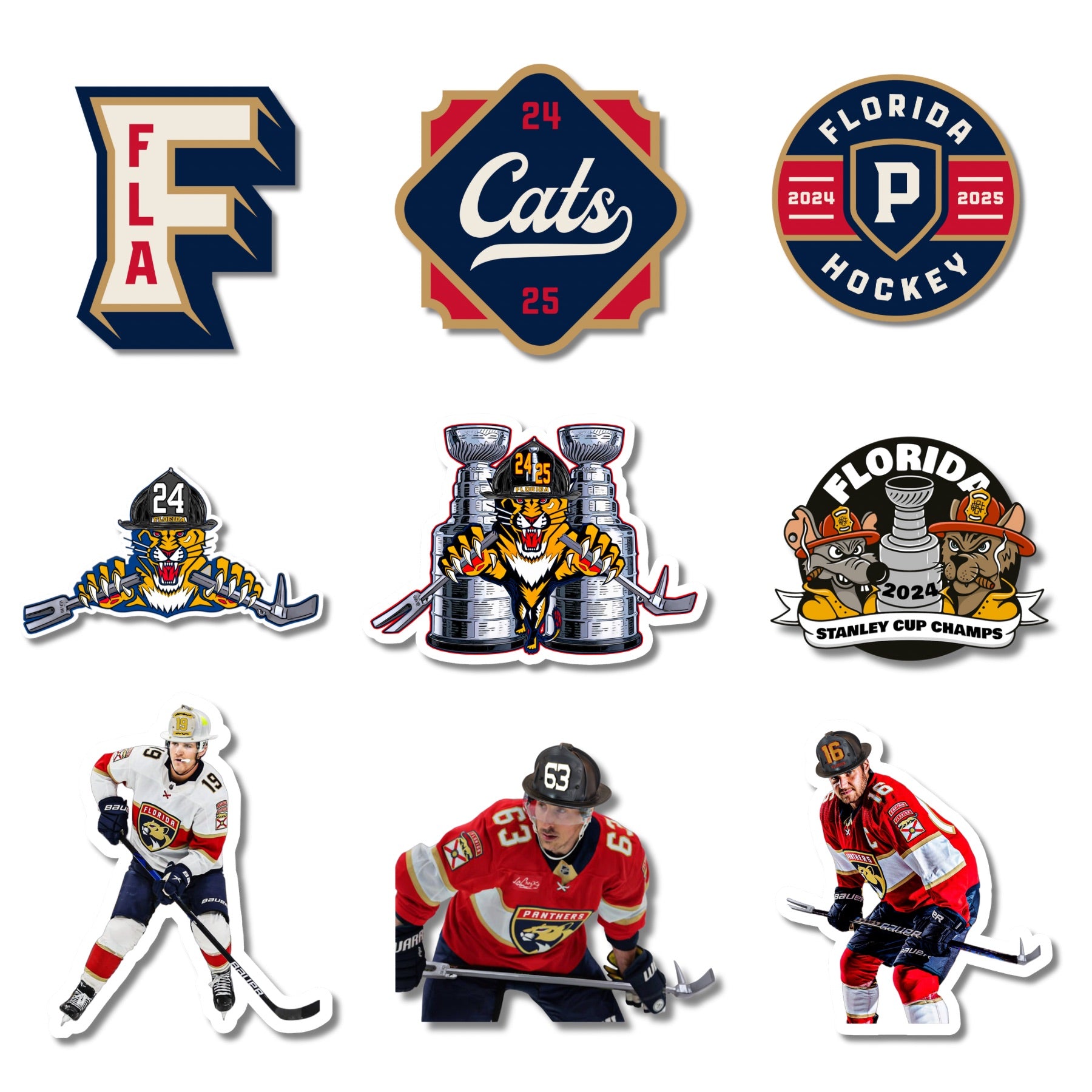 Florida Hockey Sticker Bundle