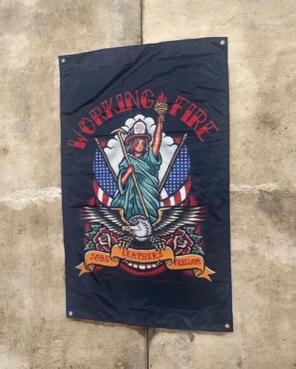 Jobs Leathers Freedom Flag