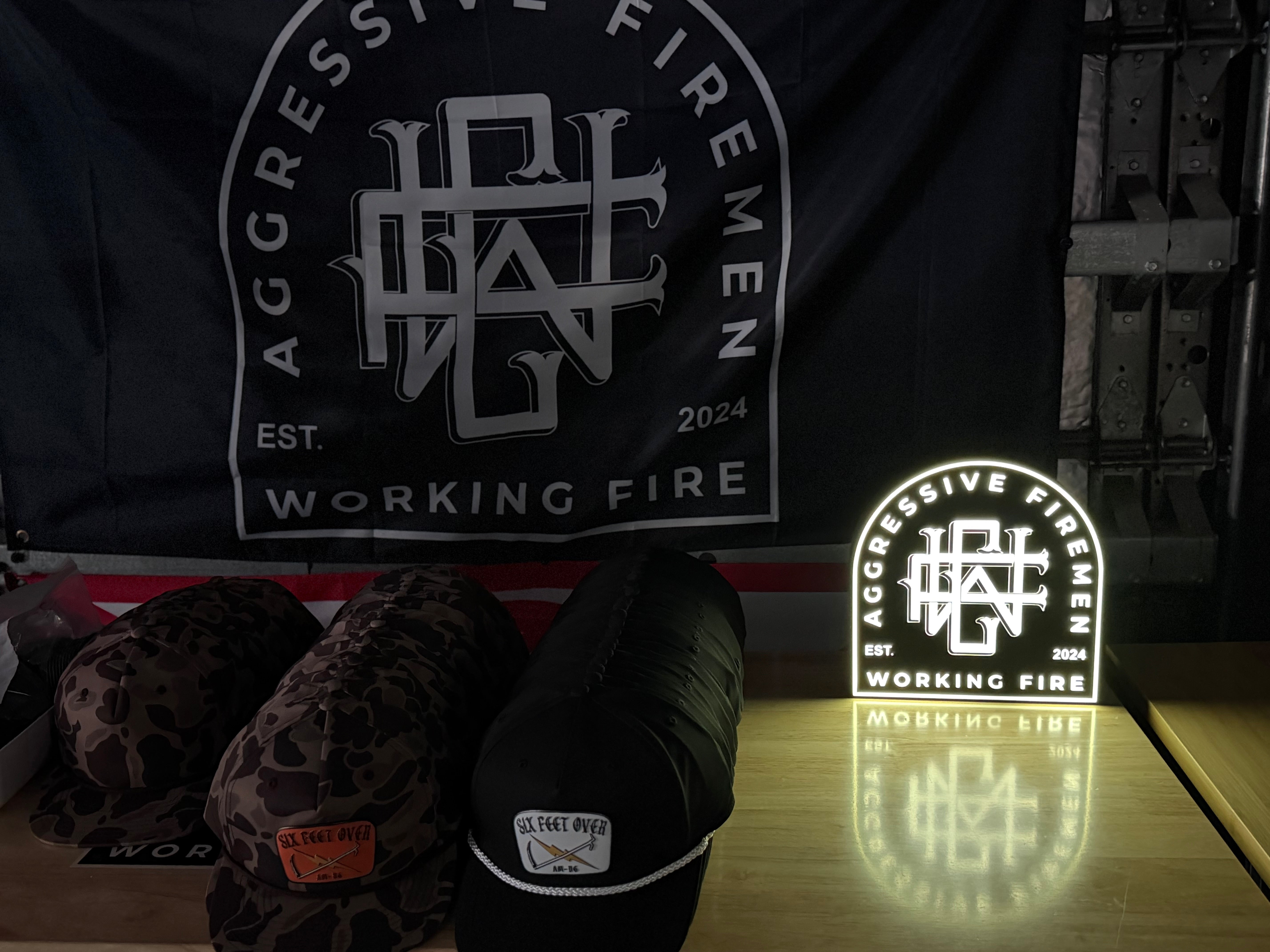 Working Fire LED Light Box