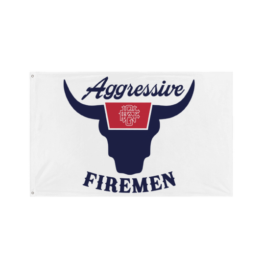 Aggressive Firemen Rodeo Flag