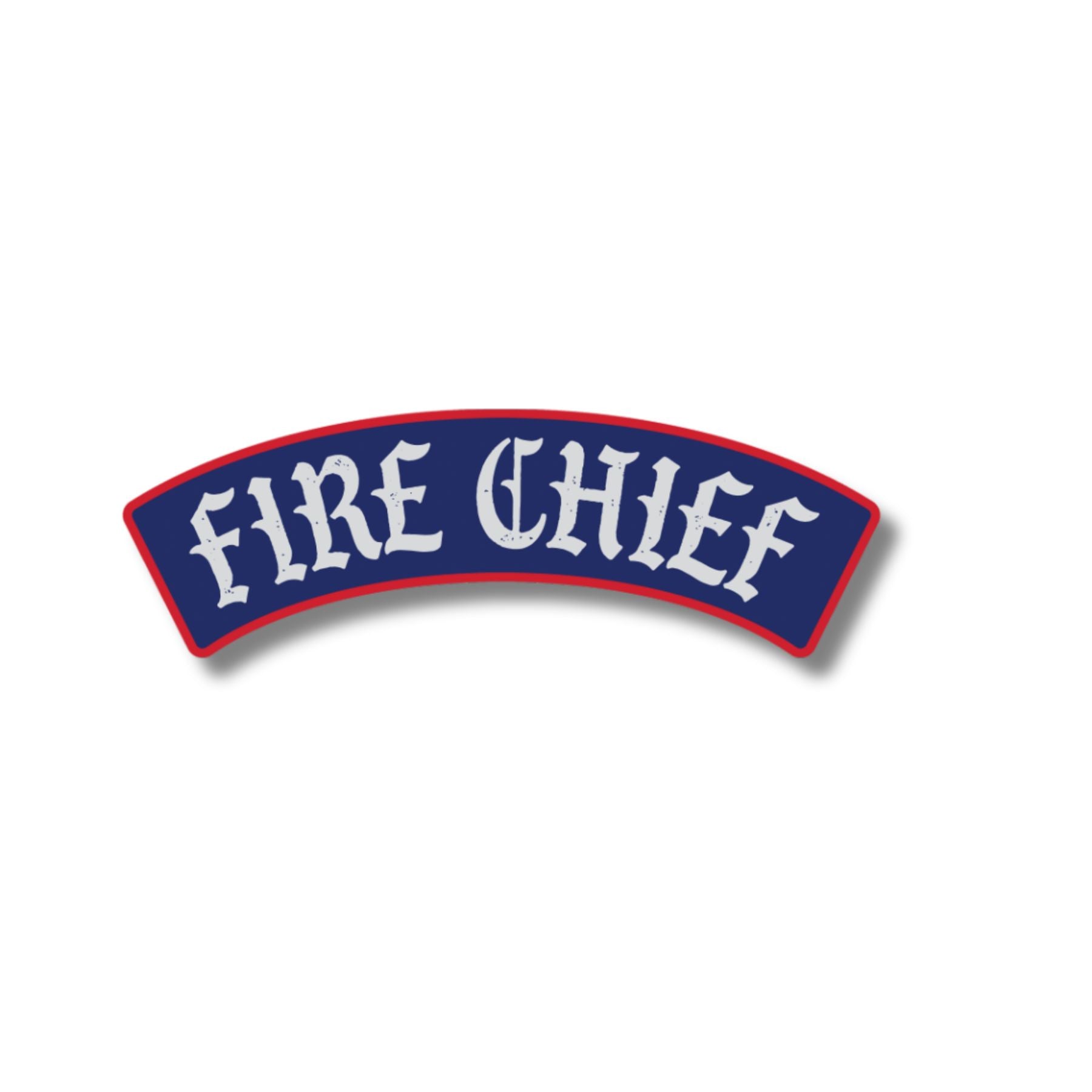 Fire Chief Rocker Sticker