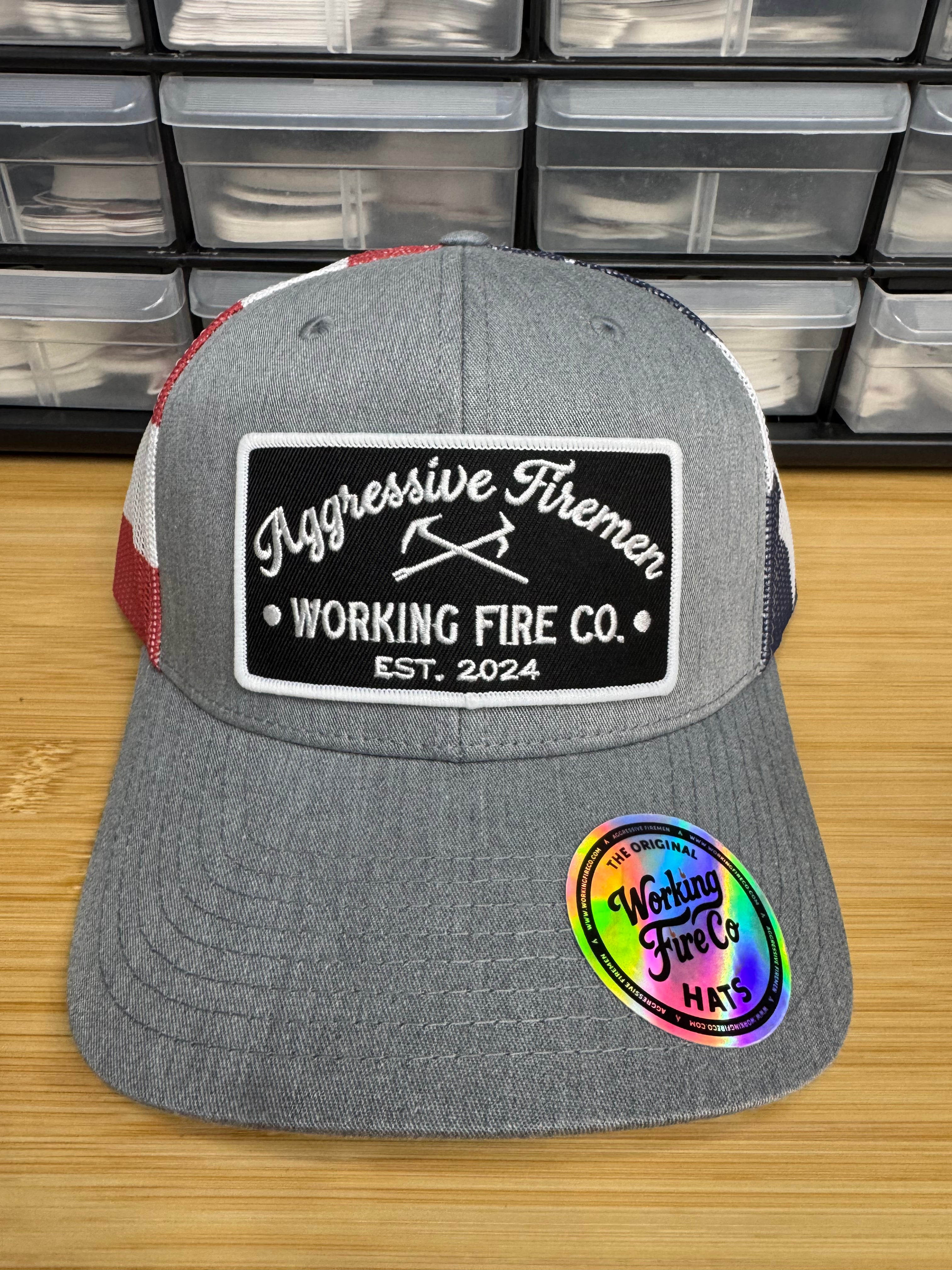 Aggressive Firemen Badge Hat
