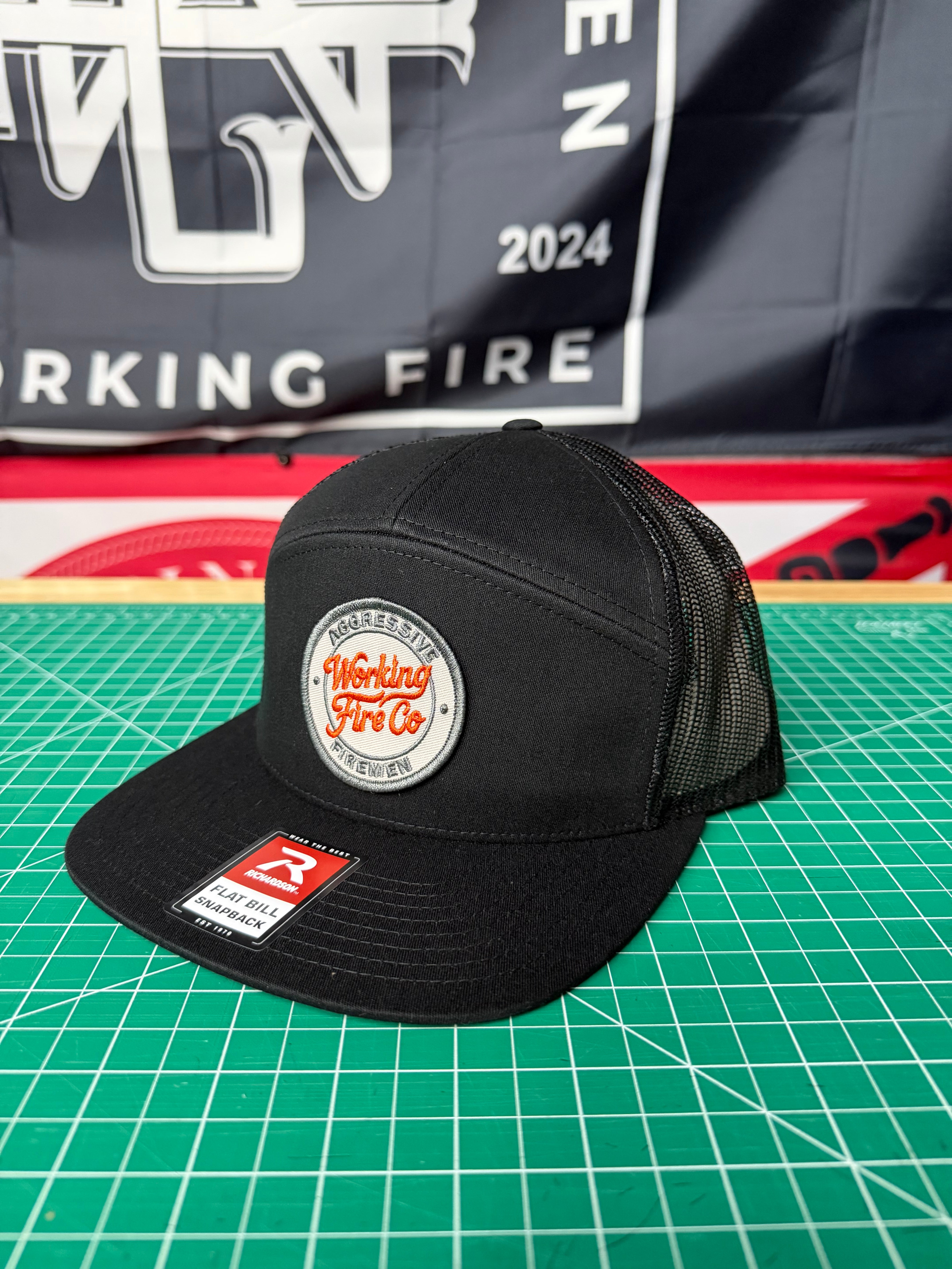 Aggressive Firemen Circle Badge Hat