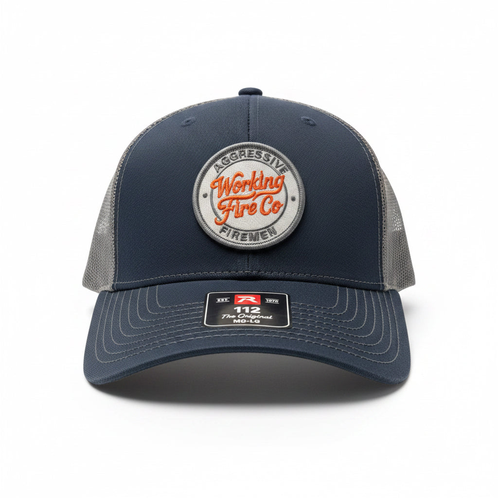 Aggressive Firemen Circle Badge Hat