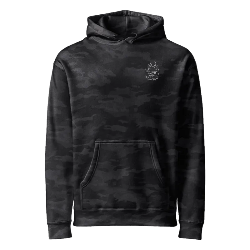 Train More Working Fire x Duke State Collab Camo Hoodie