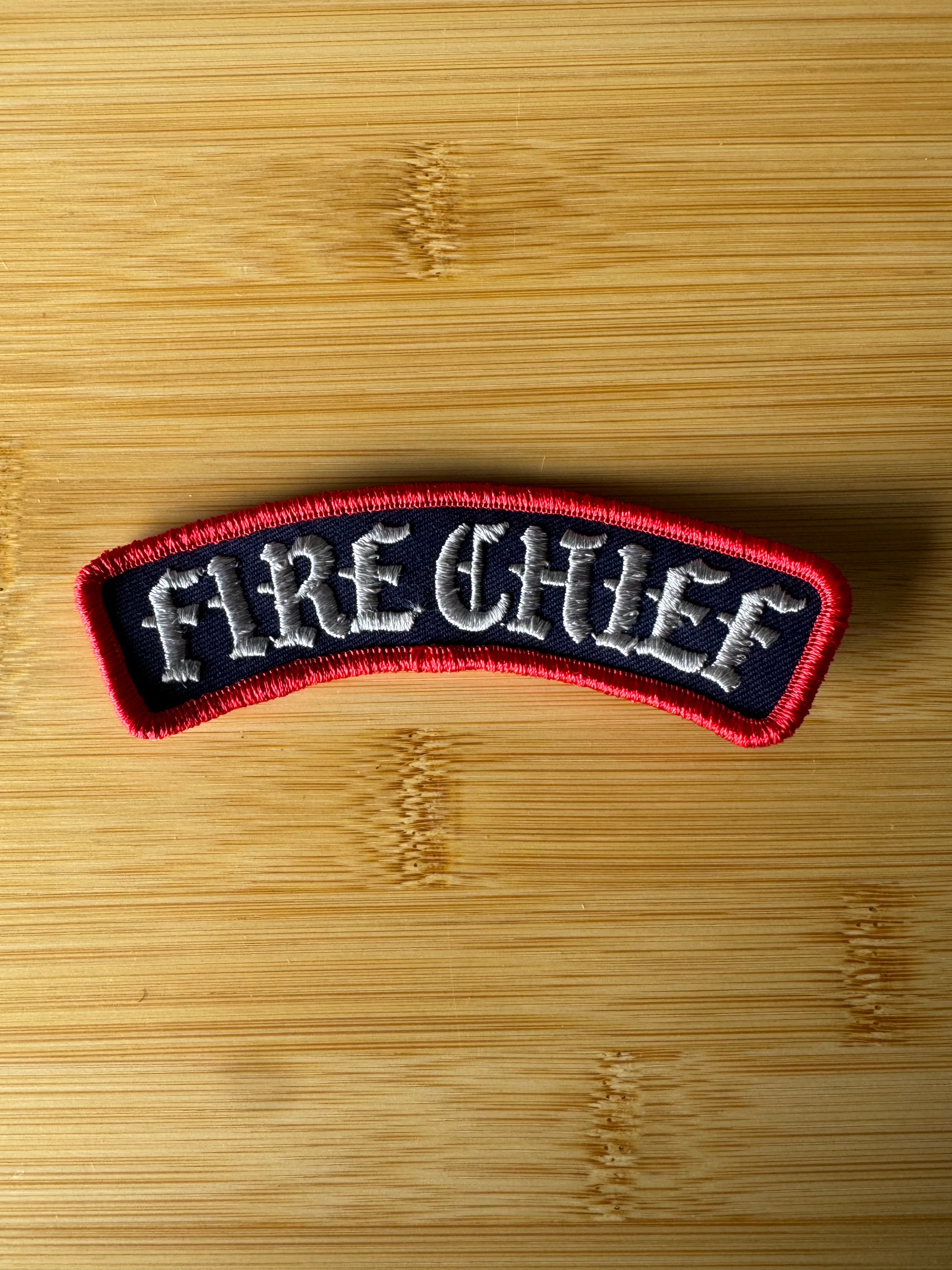Fire Chief Rocker Patch