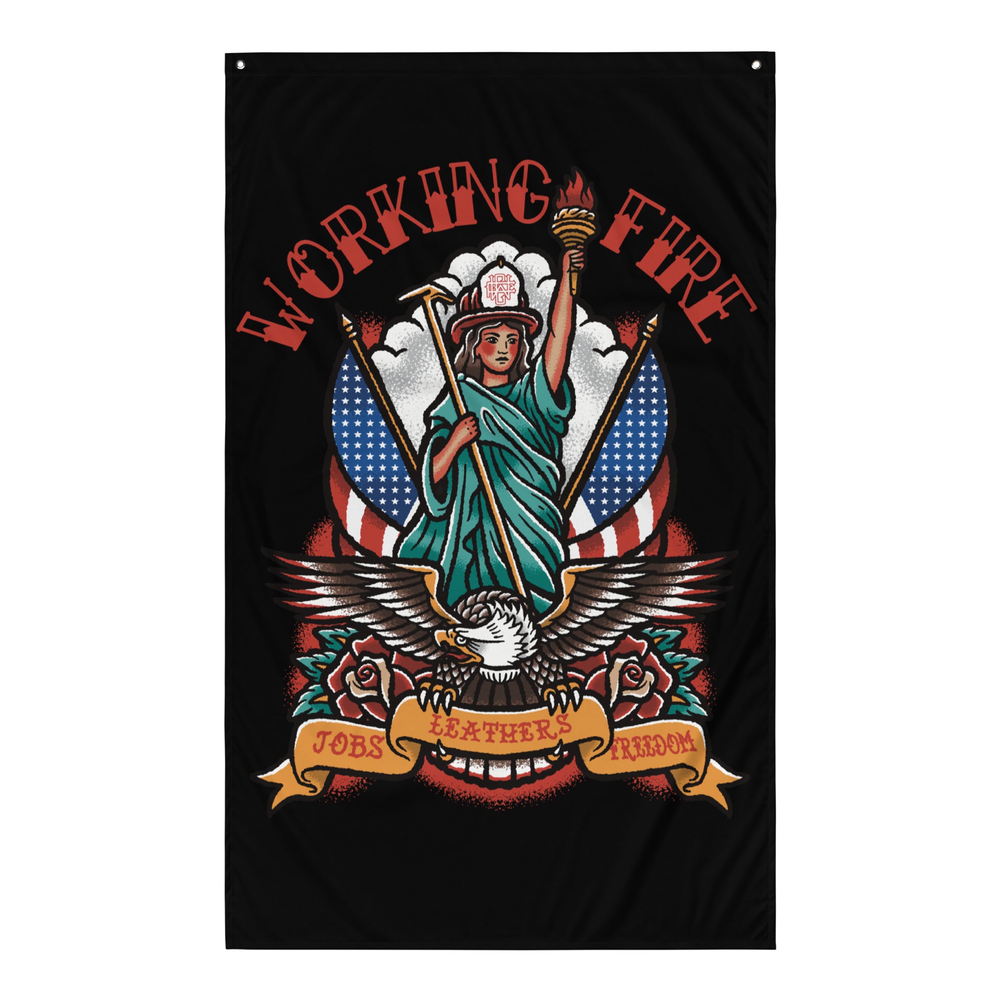 Jobs Leathers Freedom Flag