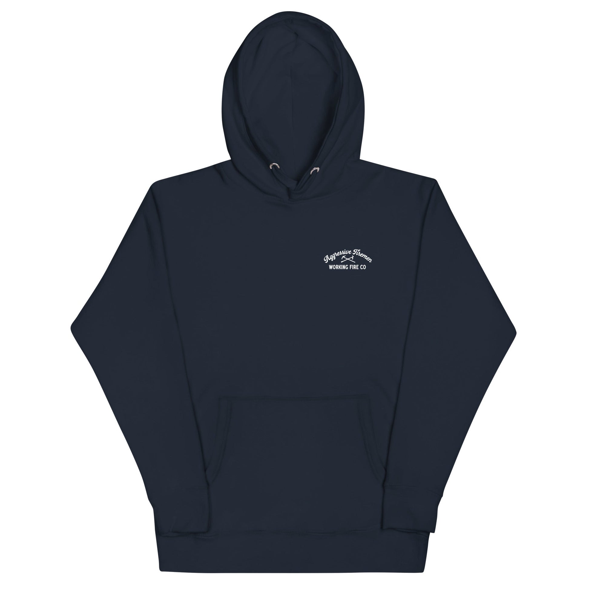 Aggressive Fireman Badge Hoodie - Working Fire Co
