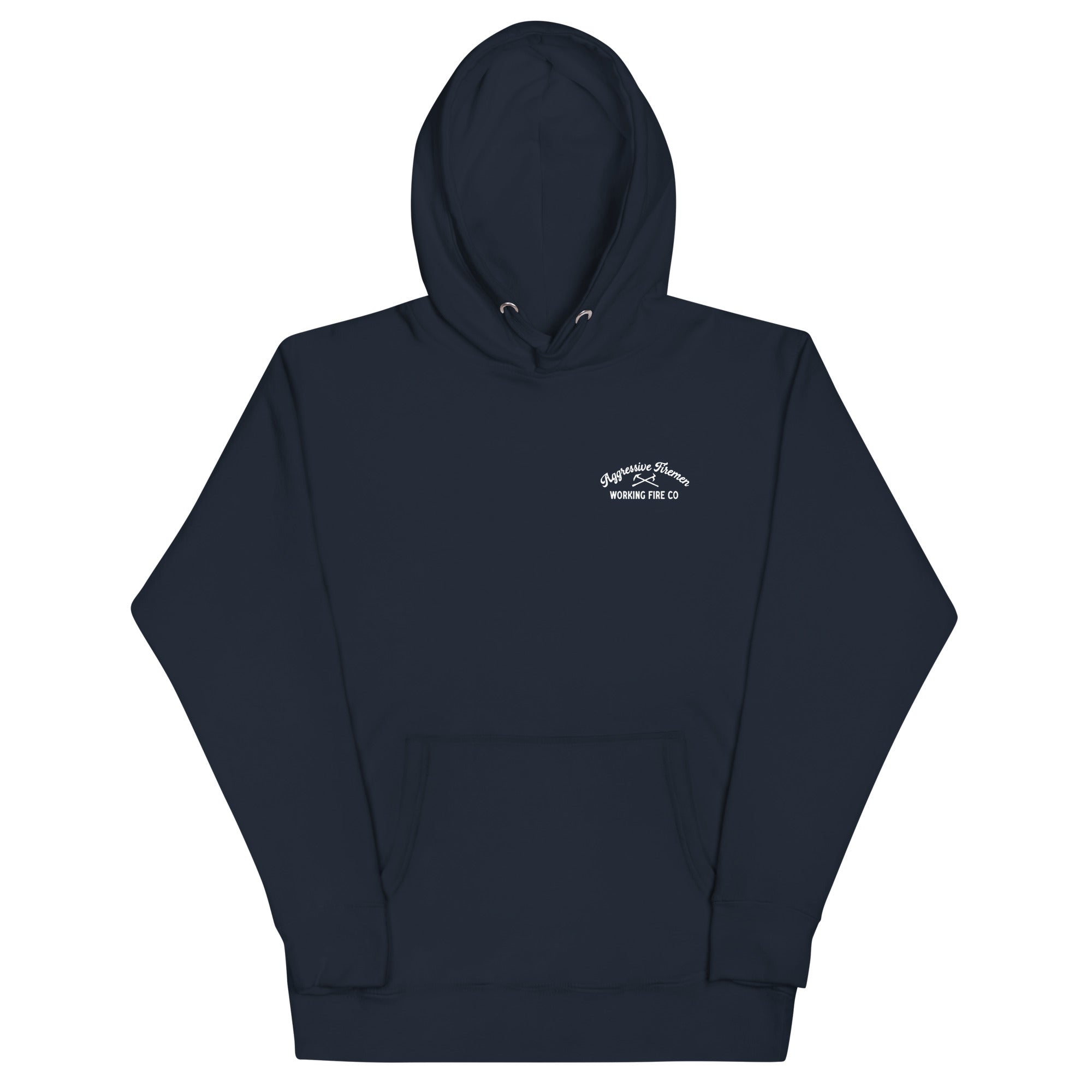 Aggressive Fireman Badge Hoodie - Working Fire Co