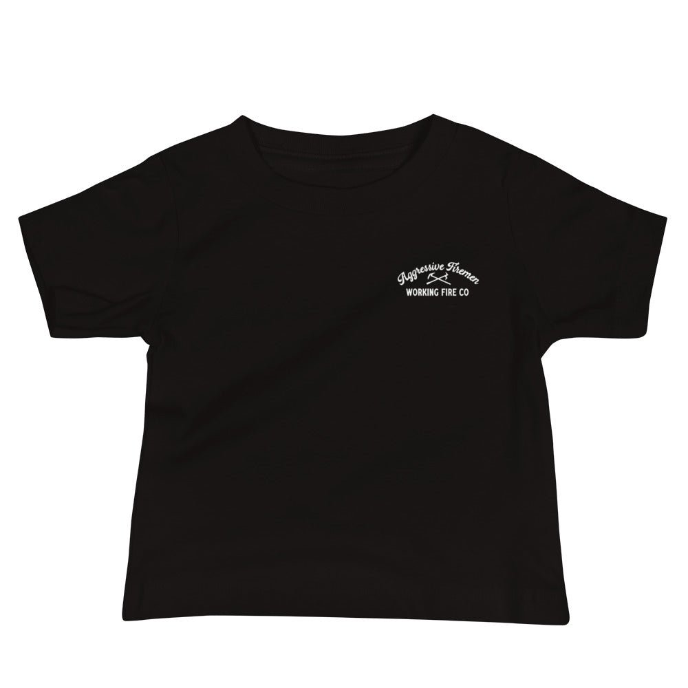 Aggressive Firemen Baby Short Sleeve Tee - Working Fire Co
