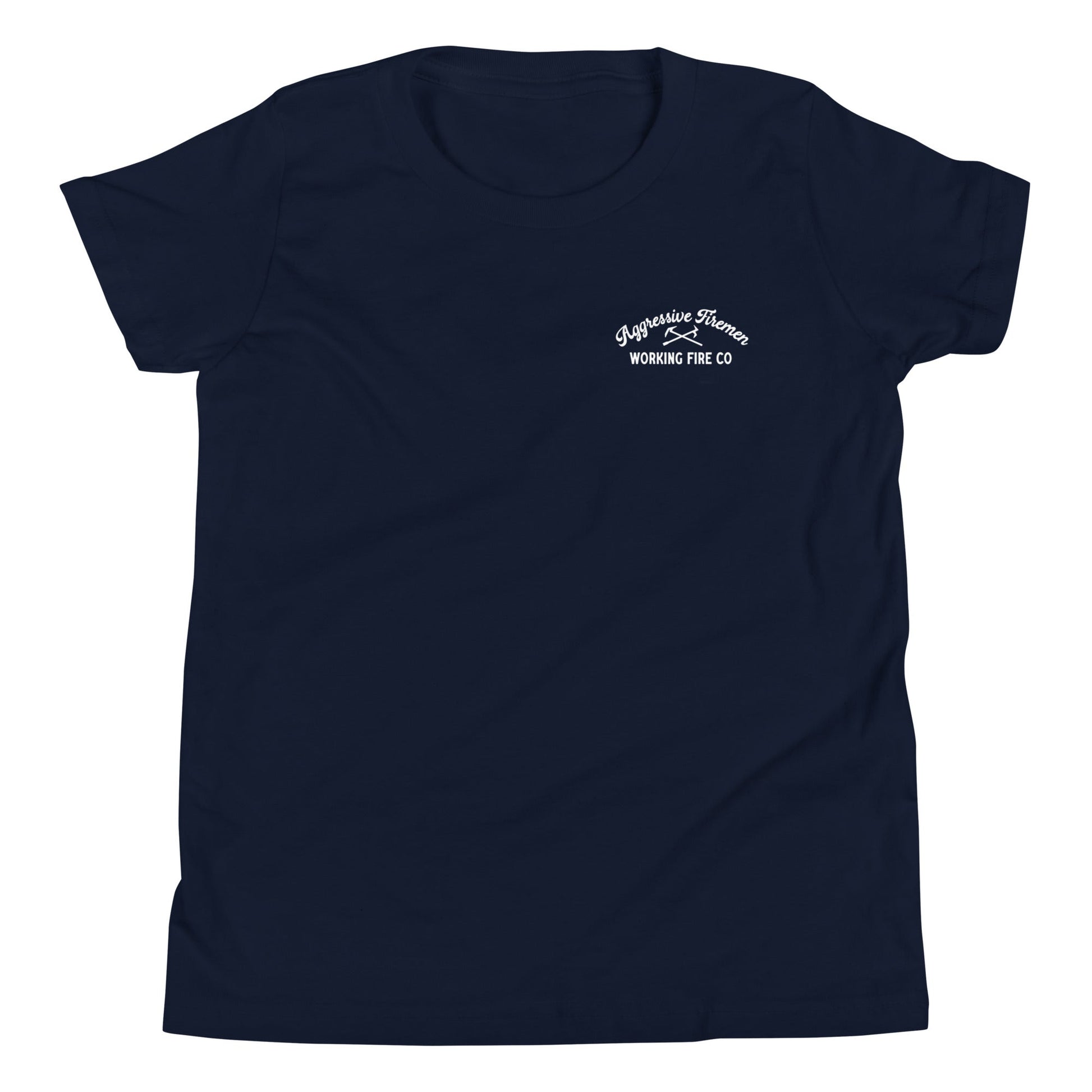 Aggressive Firemen Youth Short Sleeve T-Shirt - Working Fire Co