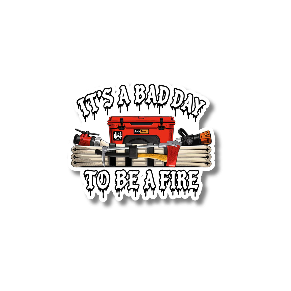 Its a bday day to be a fire Sticker