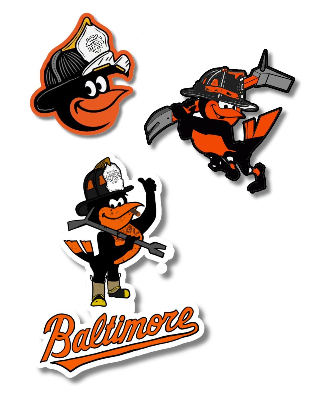 Baltimore Sticker Bundle - Working Fire Co
