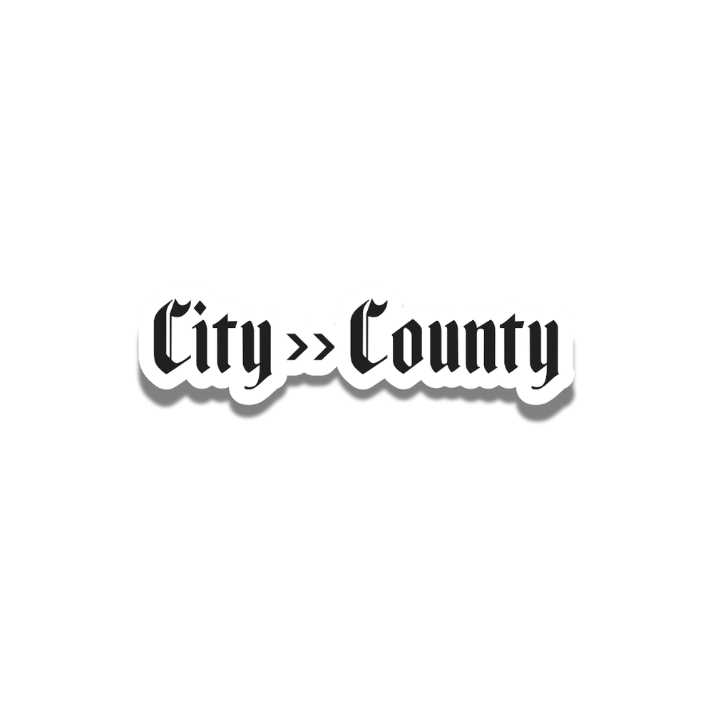 City>>County stickers