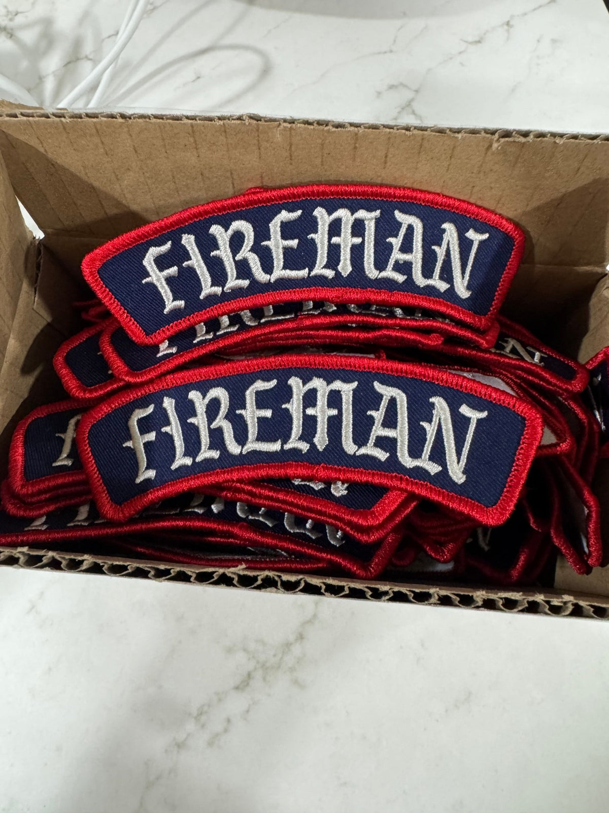 Fireman Rocker Patch