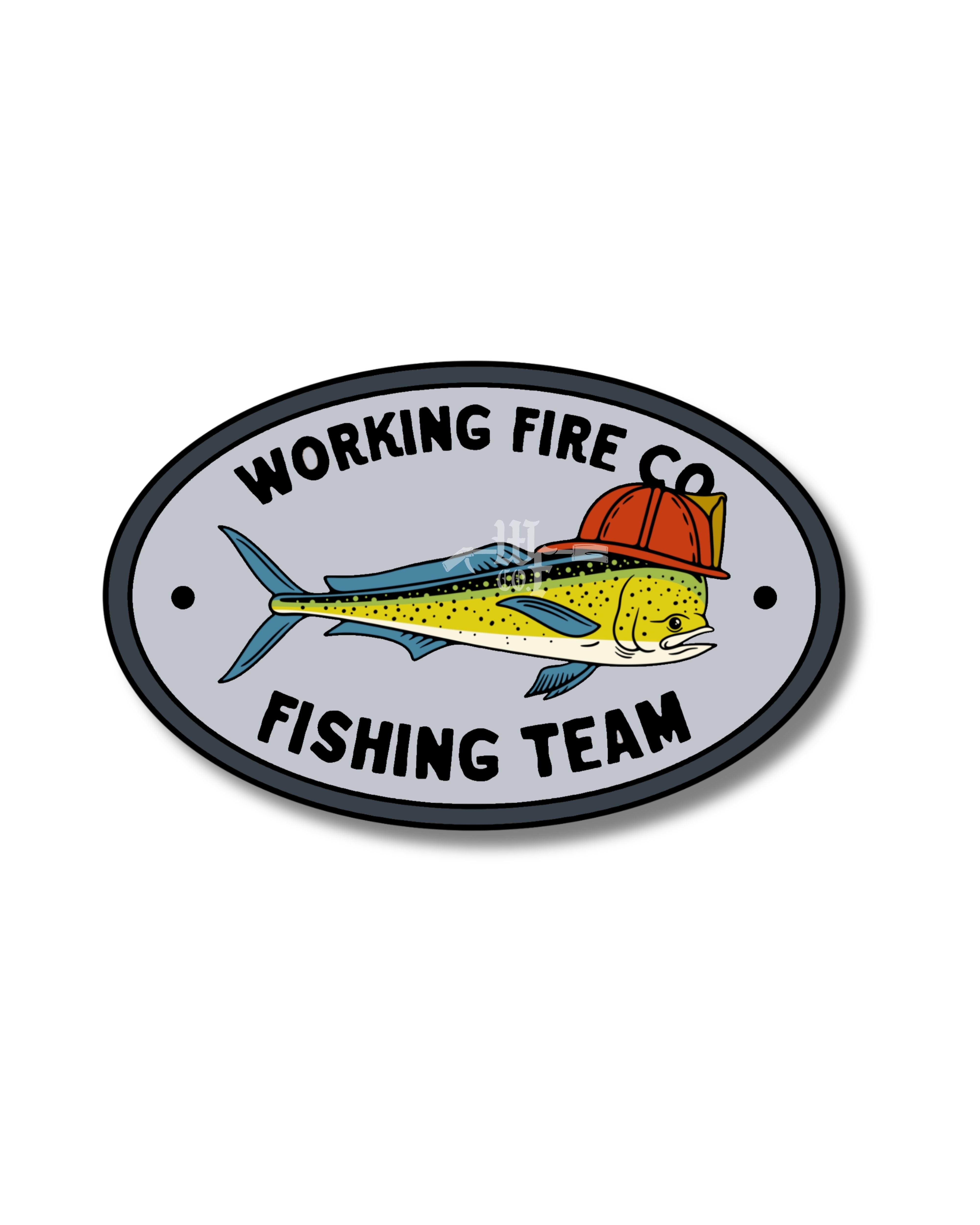 Working Fire Fishing Team Sticker